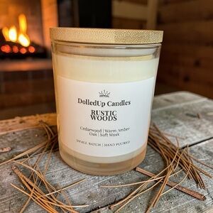 9oz Rustic Woods Candle | Soy Wax | Hand-Poured Woodsy Home Fragrance